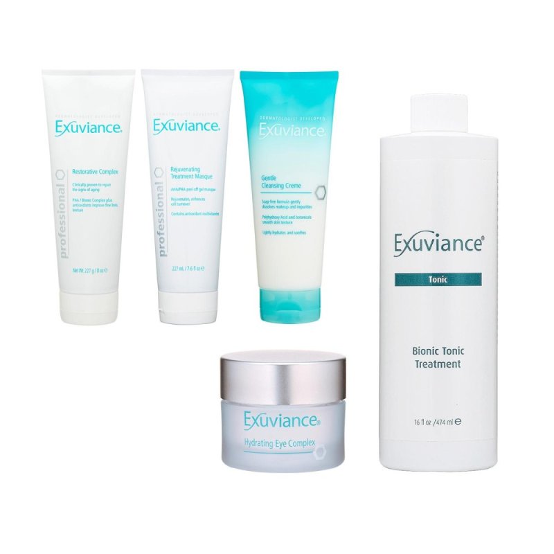 Buy Exuviance Cleansing Cream+Masque+Restorative Complex+Tonic Treatment+Eye Complex - intl Singapore