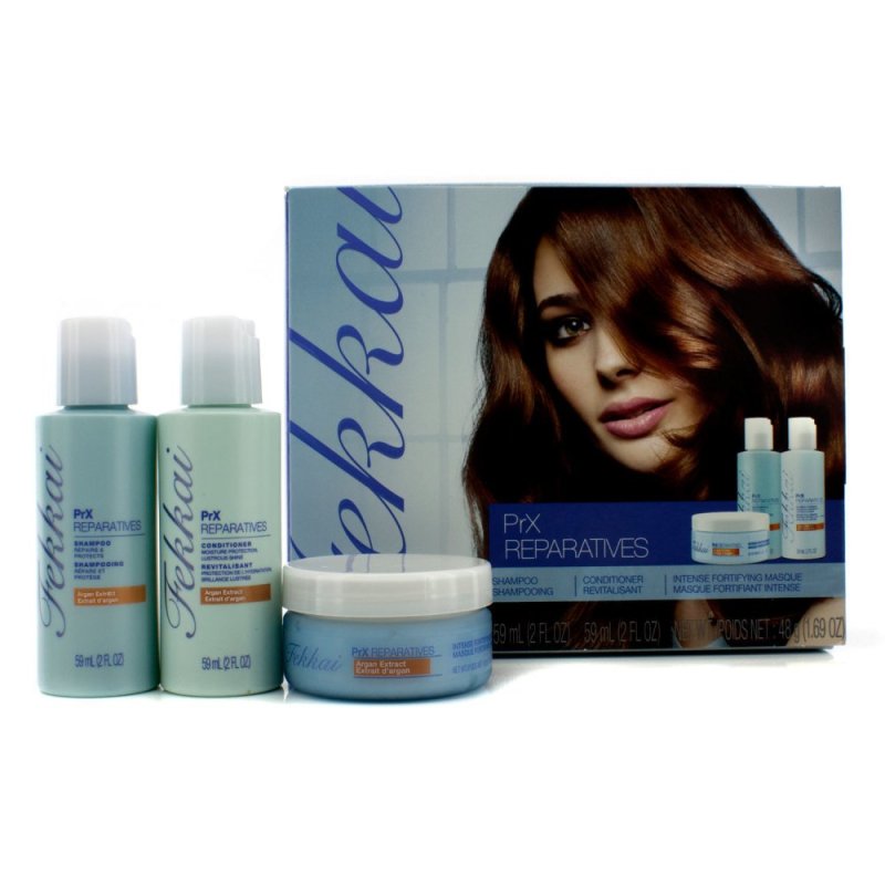 Buy Frederic Fekkai PrX ReparaPrX Reparatives Mini Collection: Shampoo 59ml + Conditioner 59ml + Intense Fortifying Masque 48g 3pcs - intl Singapore