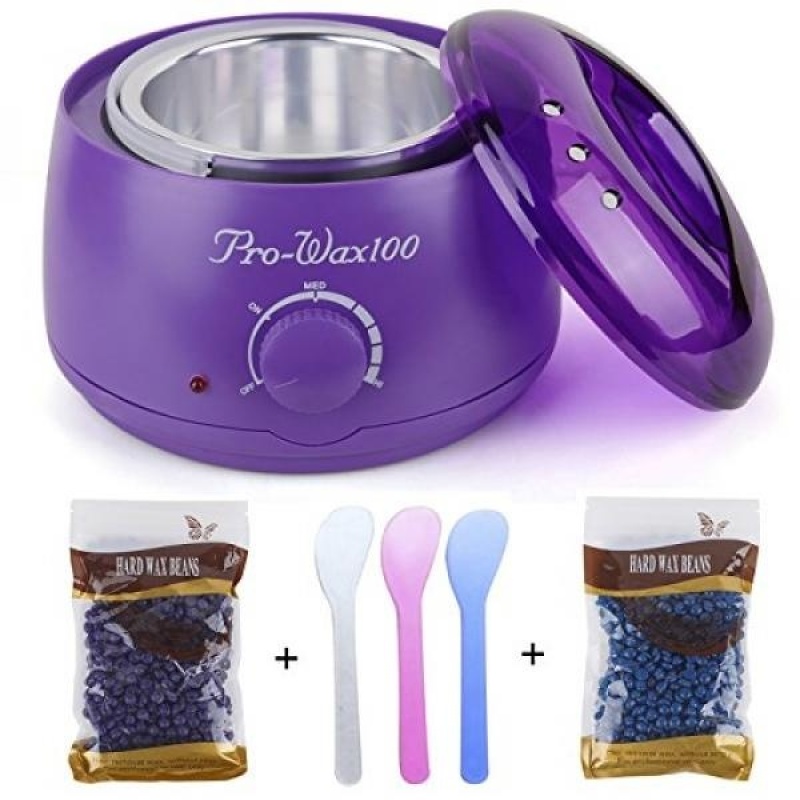 Buy Genround Hot Wax Melter Waxing Kit Electric Small Hard Wax Warmer Set for Hair Removal Facial Leg Body Skin Women & Men + 2 Pack Hard Wax Beans + 3 Waxing Spatula - intl Singapore