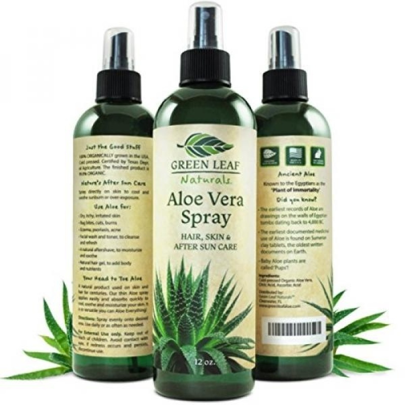Buy Green Leaf Naturals Organic Aloe Vera Gel Spray - 12 Ounce - intl Singapore