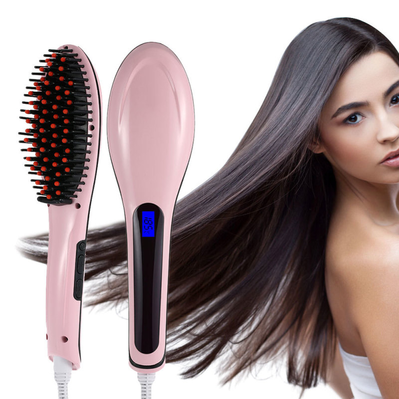 Buy Hot Sale Professional Automatic Straightening Irons Comb With LCD Display Singapore
