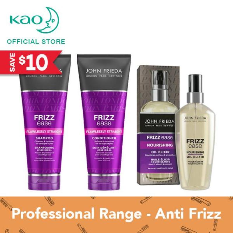 Buy John Frieda Frizz Ease Flawless Straight Shampoo & Conditioner + Oil Elixir Singapore