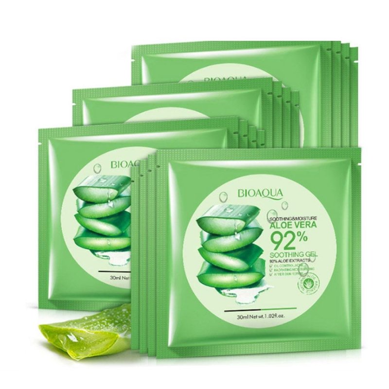 Buy Natural Aloe Vera Gel Moisturizing Masks Sun Repair Sunscreen Facial Gift - intl Singapore