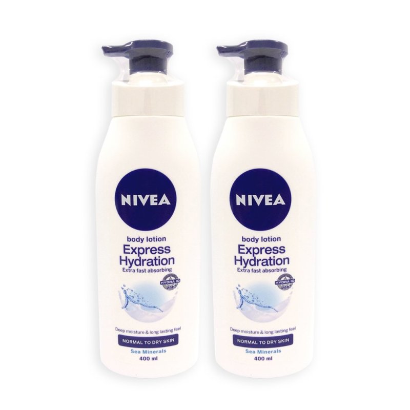 Buy Nivea Express Hydration Body Lotion 400ml x 2 Bottles - 9794 Singapore