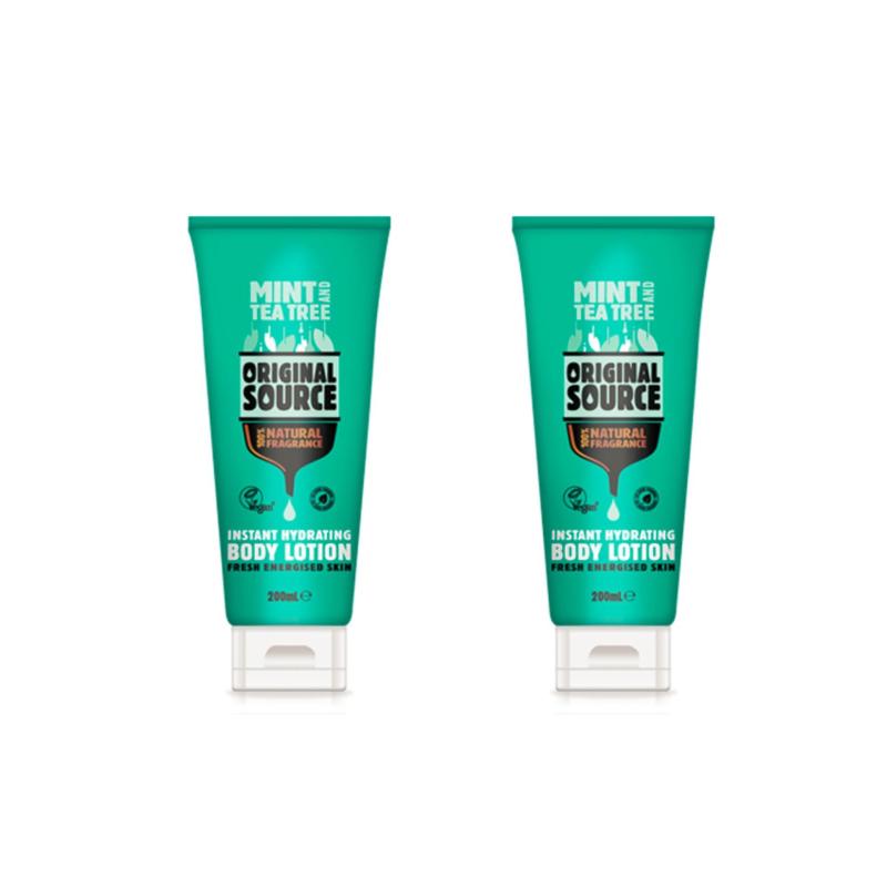Buy Original Source Mint & Tea Tree Body Lotion 200ml x 2 Singapore