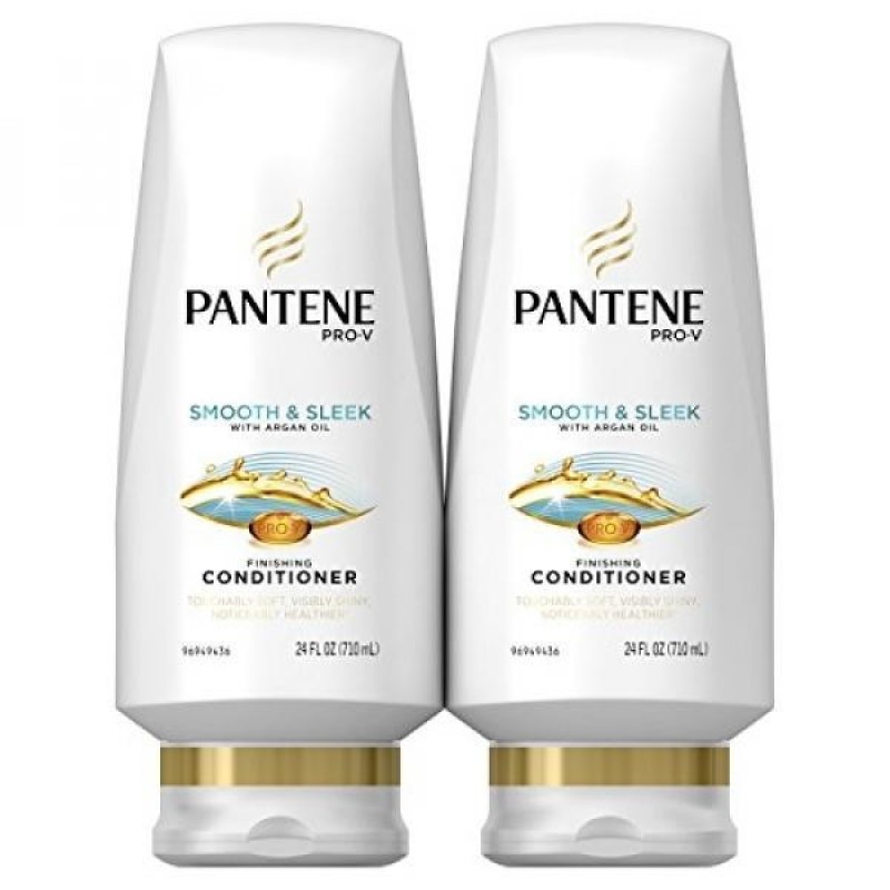 Buy Pantene Pro-V Smooth and Sleek Conditioner, 24 Fluid Ounces - With Argan Oil - intl Singapore