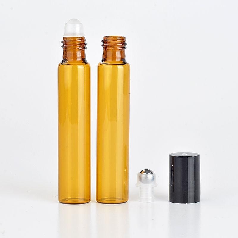 Buy Plastic Amber Roll Glass Bottles Roller Metal Ball Perfume Essential Oil - intl Singapore