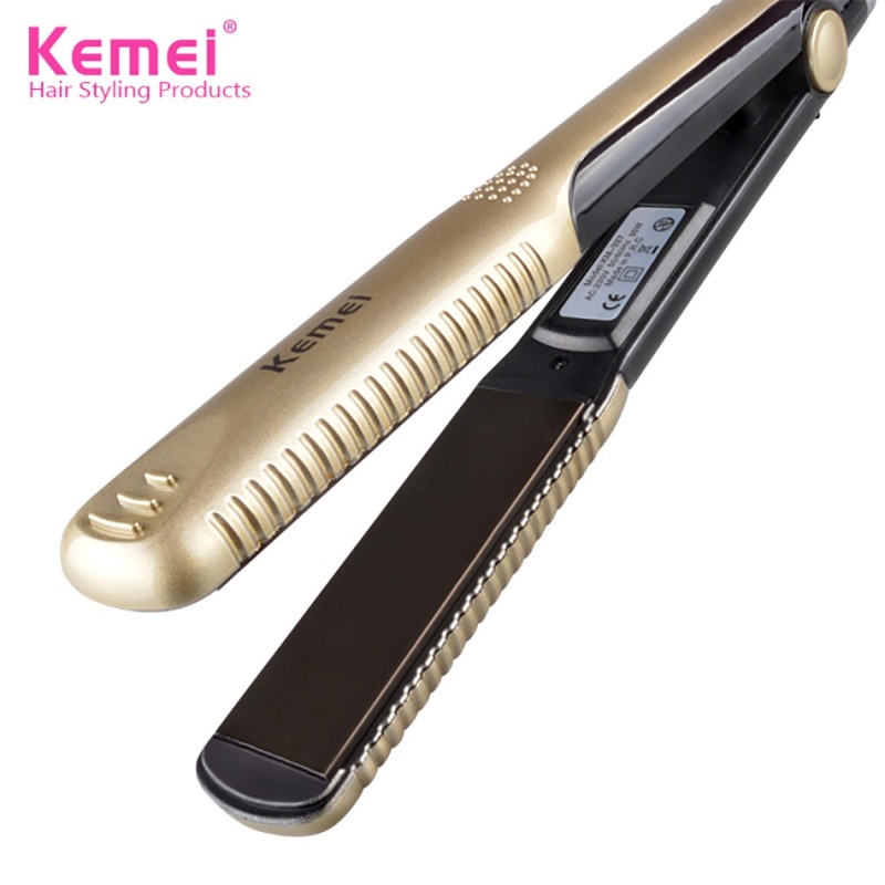 Buy Professional Ceramic Hair Straightener Iron Hairstyling Flat Iron Straightening Ideal For Saloon -Gold - intl Singapore