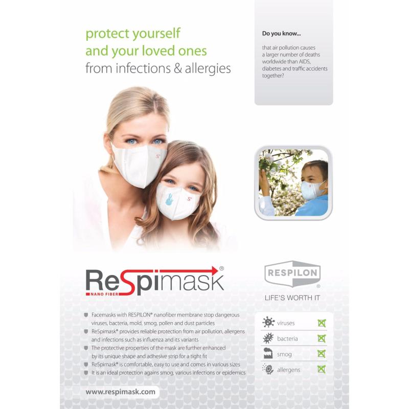 Buy Respilon Nano Membrane Face Mask Adult Size M Singapore
