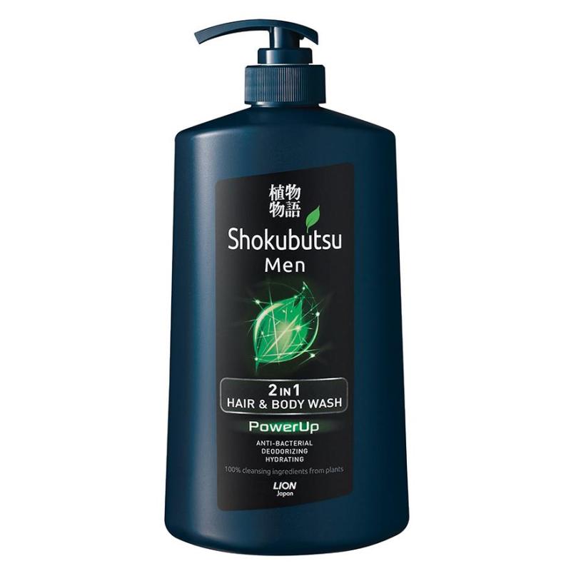 Buy Shokubutsu Men 2-In-1 Hair & Body Wash 850Ml (Powerup) Singapore