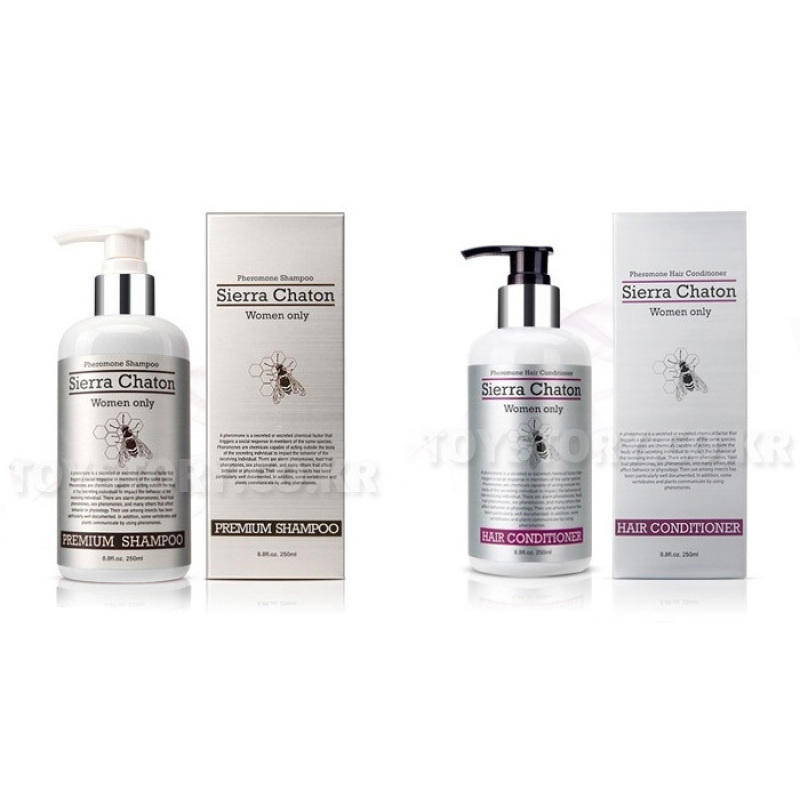 Buy Sierra Chaton 2 x Korean Best-Selling Pheromone Women's Shampoo + Conditioner. 2 x (250 ml + 250 ml) - intl Singapore