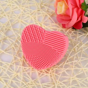Silicone Makeup Sponge Board Washing Scrubber Makeup Brush Cleaner(Pink) - Intl April 2018 - 3 Silicone Makeup Sponge Board Washing Scrubber Makeup Brush Cleaner(Pink) - intl - 3