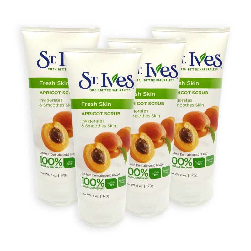 Buy St Ives Invigorates and Smoothes Skin Apricot Facial Scrub 170g x 4
Tubes - 3609 Singapore