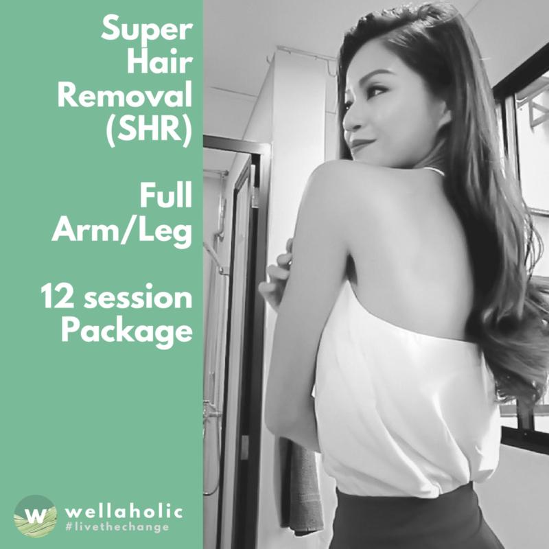 Buy Super Hair Removal (Full Arm/Leg) - 12 Session Package Singapore
