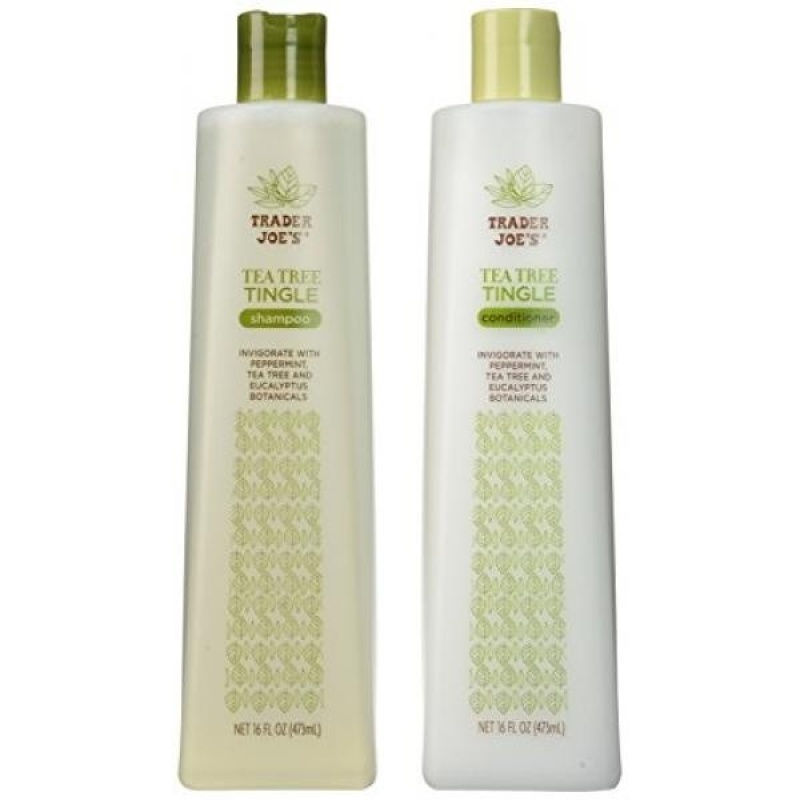 Buy Trader Joes Tea Tree Tingle Shampoo & Conditioner, 16 oz. - intl Singapore
