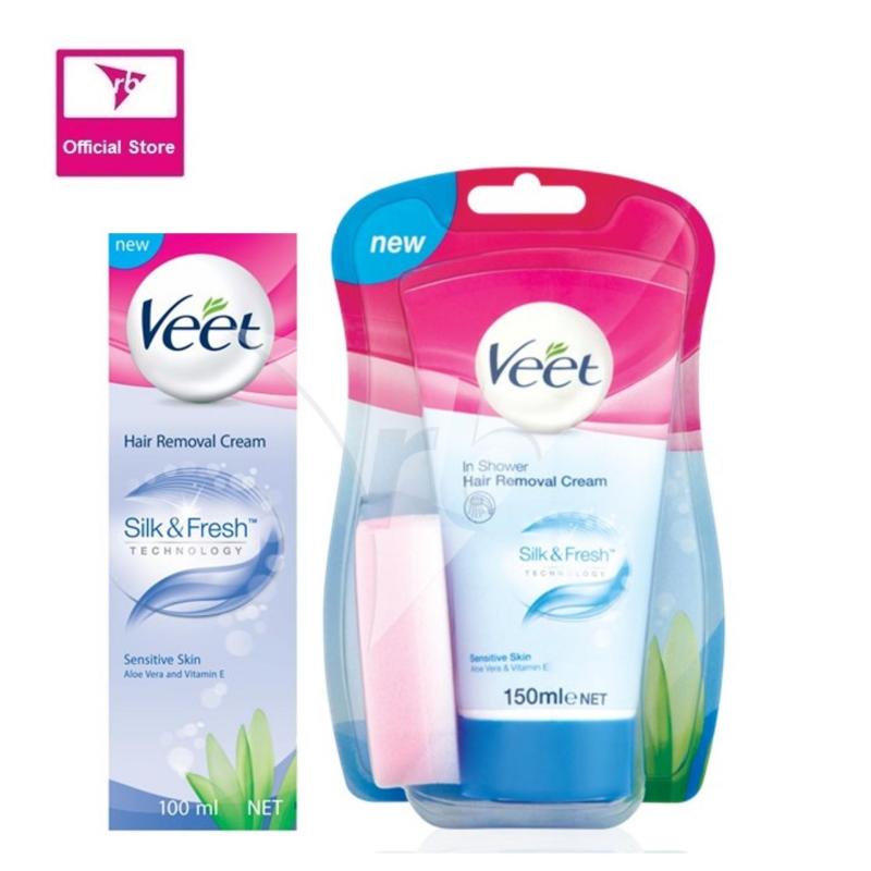Buy Veet Cream 100ML & In-Shower Cream 150ML For Sensitive Skin Singapore