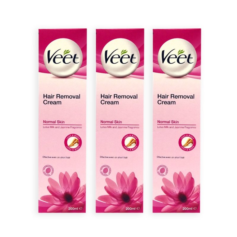 Buy VEET Hair Removal Cream for Normal Skin 200ml Set of 3 - 9880 Singapore