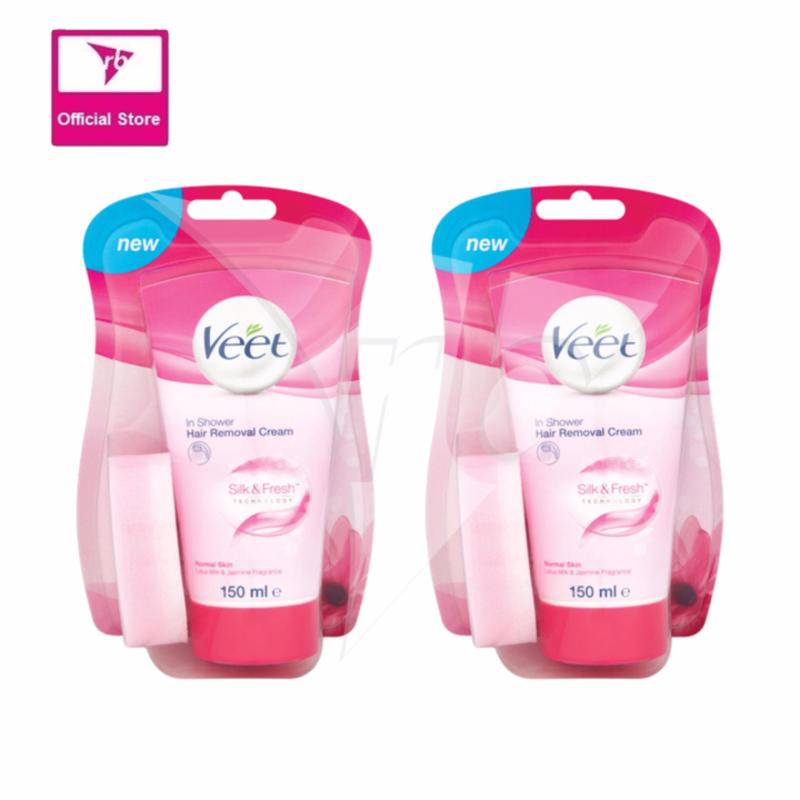 Buy Veet In-shower Hair Removal Cream Normal Skin 150G (Bundle of 2) Singapore