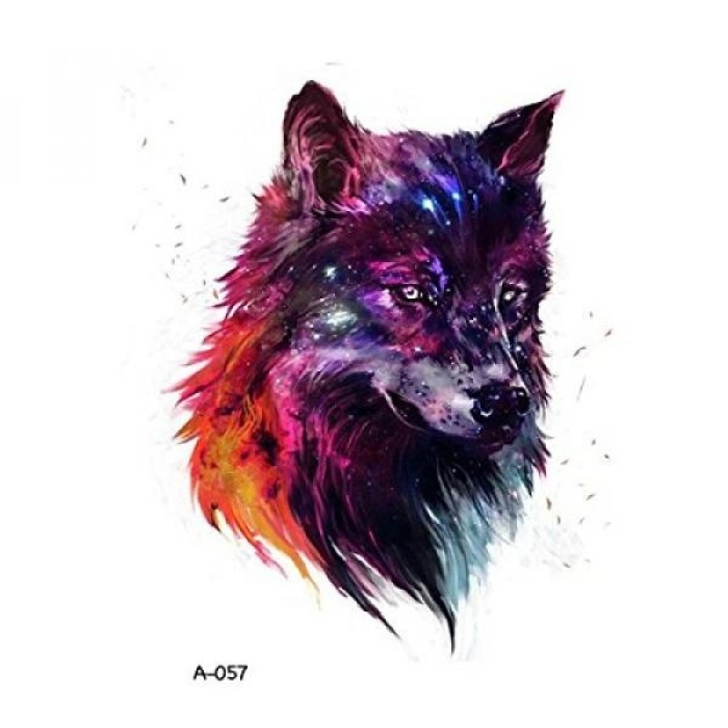 Buy WYUEN 5 PCS Wolf Animal Body Temporary Tattoo Men Fake Tattoo Sticker Women Body Art 9.8X6cm FA-057 - intl Singapore