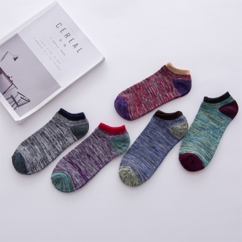 5 Pairs Men's Ankle No Show Casual Sport Cotton Socks Low Cut - Intl May 2018 - 5 5 Pairs Men's Ankle No Show Casual Sport Cotton Socks Low Cut - intl - 5