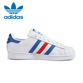 Adidas Originals Superstar Casual Shoes BB2246 White/Blue/Red -intl July 2018 - 2 Adidas Originals Superstar Casual Shoes BB2246 White/Blue/Red -intl - 2