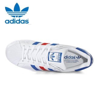 Adidas Originals Superstar Casual Shoes BB2246 White/Blue/Red -intl July 2018 - 3 Adidas Originals Superstar Casual Shoes BB2246 White/Blue/Red -intl - 3