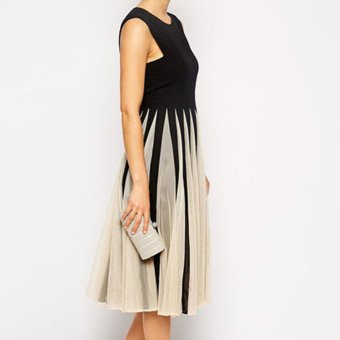 Amart Fashion Women Gauze Splice Dress Chiffon Long Skirt - Intl April 2018 - 2 Amart Fashion Women Gauze Splice Dress Chiffon Long Skirt - Intl - 2