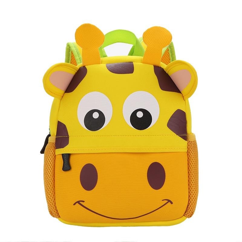 3D Cute Animal Backpack Kids School Bags - Giraffe - intl