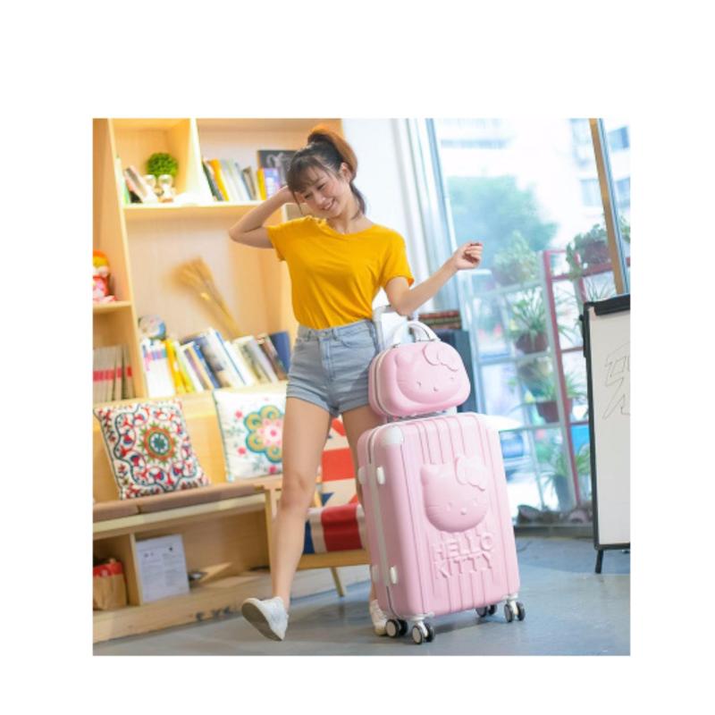 3D Hello Kitty Luggage (Pink) Size : 24inch