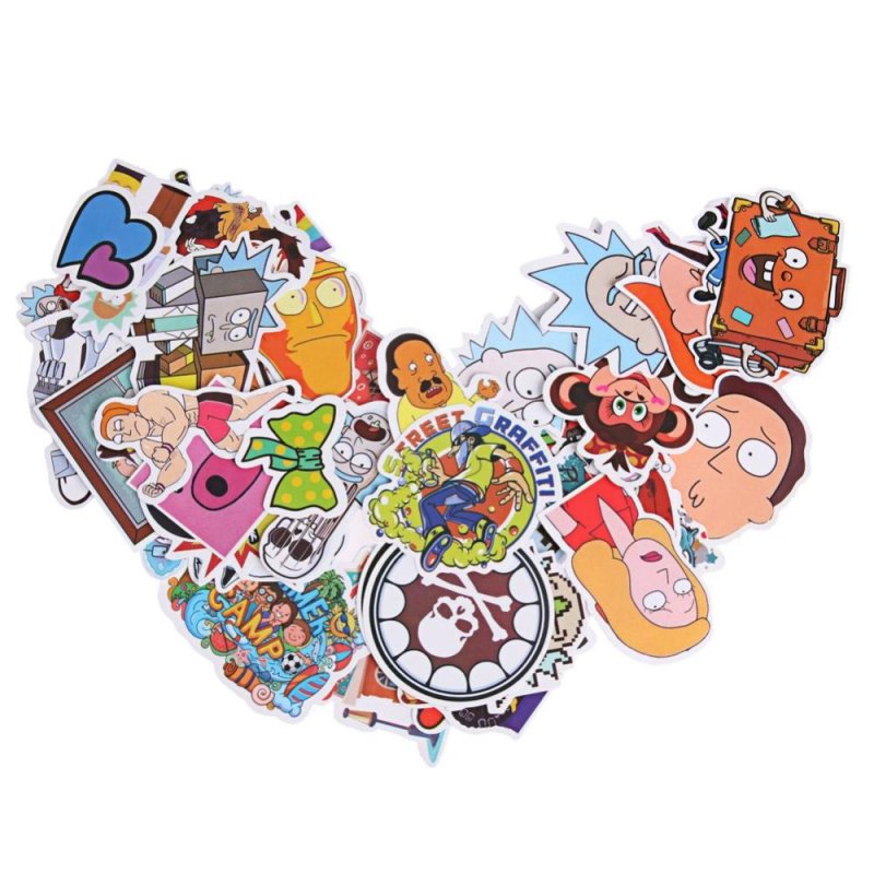 60pcs Creative Doodle Cartoon Sticker for Suitcase
Vehicle(Multicolor)-D - intl