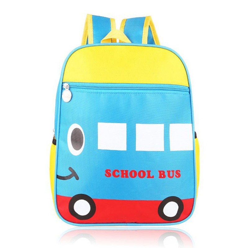 Cartoon Pattern Baby Kids Child Nylon Waterproof Small Schoolbag School Bag Backpack School Bus - intl