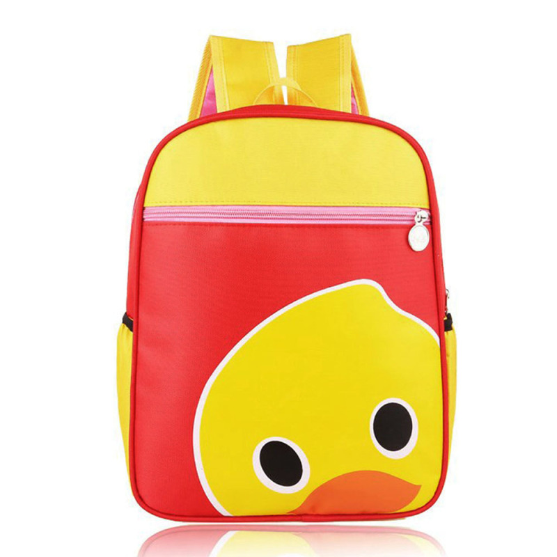 Cartoon Pattern Kids Child Nylon Waterproof Small Schoolbag School
Bag Backpack Duck