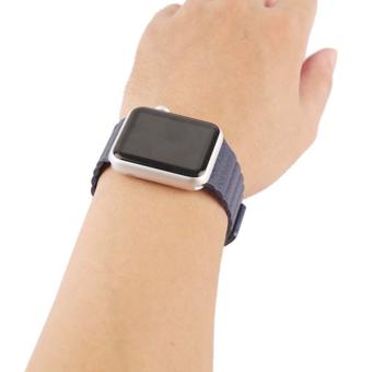 Genuine Leather Loop Watch Band Strap Magnetic Buckle For AppleWatch 42mm Bl April 2018 - 4 Genuine Leather Loop Watch Band Strap Magnetic Buckle For AppleWatch 42mm Bl - 4