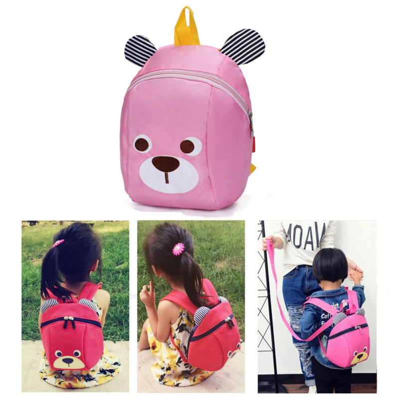Kids Safety Harness Backpack Nursery Back Pack Purse Bags for Baby
Boy Girl Travel-pink - intl