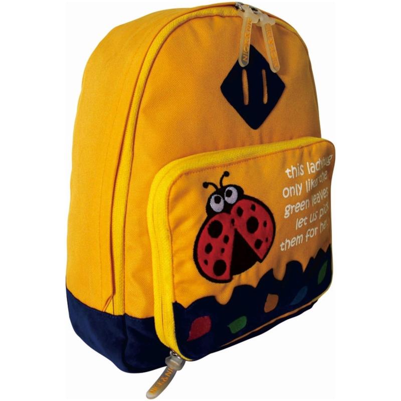 Nick & Nic Foldable Backpack Lady Bug (Yellow)