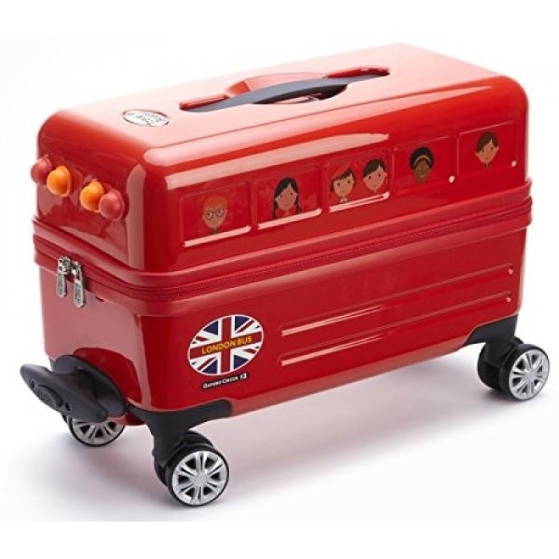 Travel Buddies Kids Ride-on London Bus, Red - intl