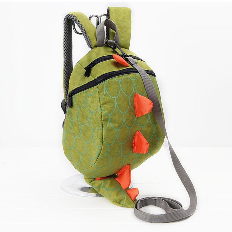 Yika Kid Anti-lost Dinosaur School Bag Backpack Rucksack (Green)