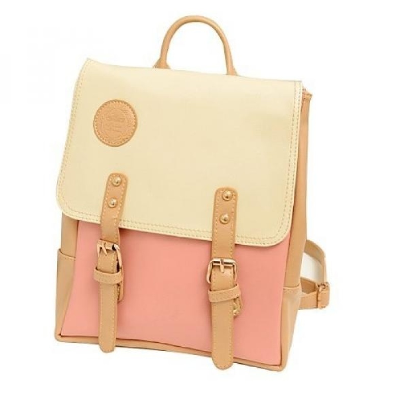 YOPO New Retro Vintage Casual Womens Backpack School Bag Fashion Travel School PU Leather Handbag ipad bag, four colors avaliable - intl